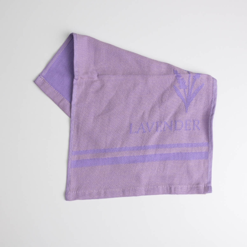 Рушник кухонний Lavender 30x50 см пестротканий 260 г/м2 100% бавовна GM Textile (Пастельно-лавандовий)